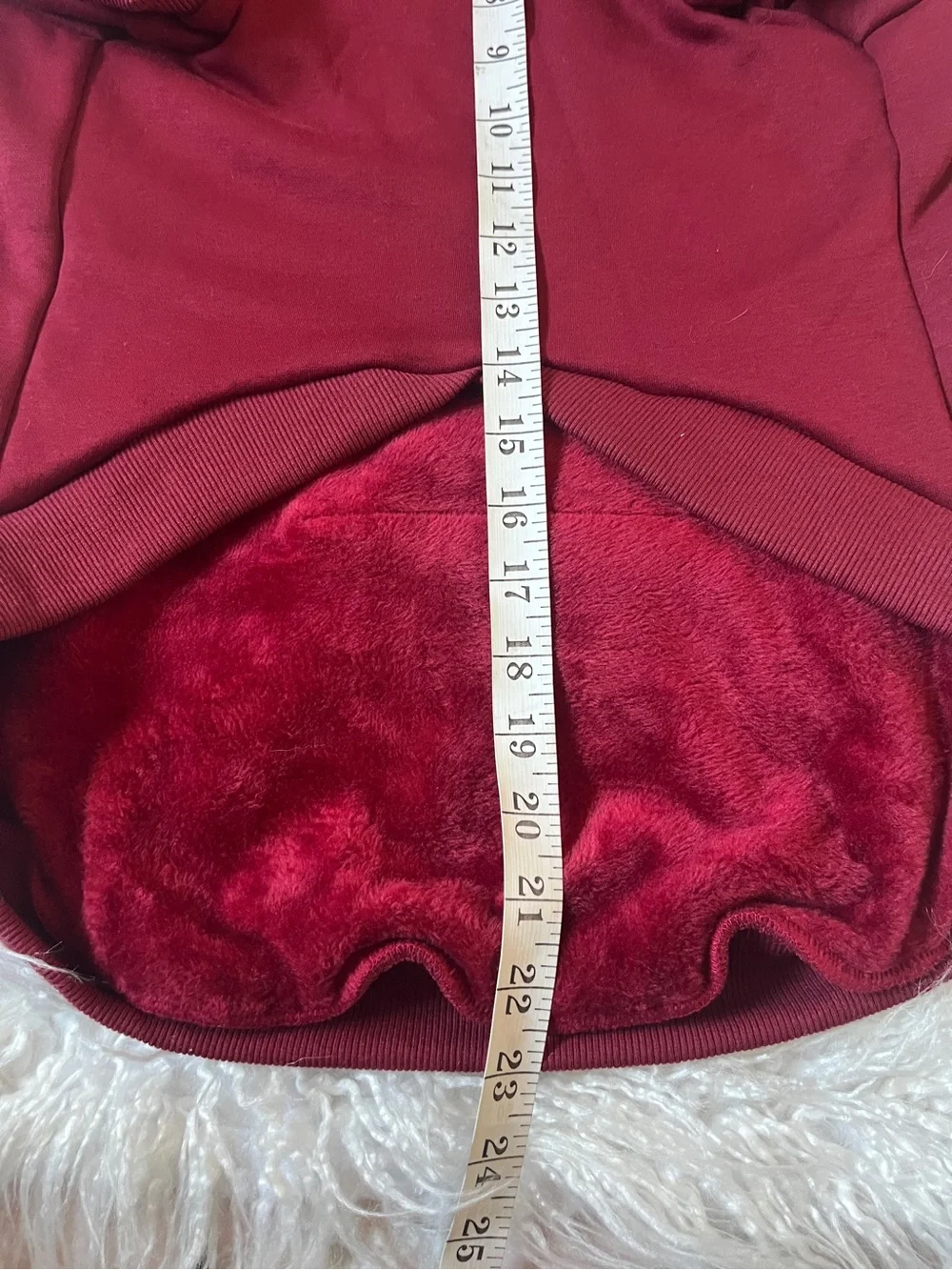 Spark Paws Cozy Hooded Dog Sweatshirt -Wine Red- 4XL